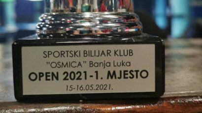 Sportski bilijar klub Osmica Open 2021 počinje u subotu, učešće potvrdili neki od najboljih igrača ovih prostora