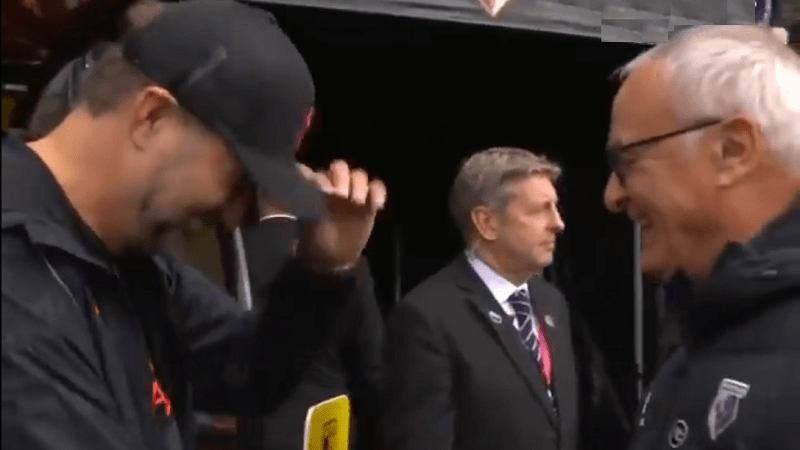 (VIDEO) Klop pokazao veliko poštovanje prema Ranijeriju prije utakmice protiv Votforda