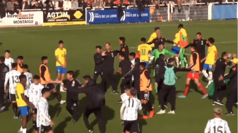 (VIDEO) Tuča mladih igrača fudbalera Brazila i Argentine